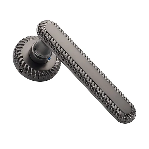 Matte Black Bedroom Door Handles With Locks Zinc Alloy Passage Door Handle For Kitchen European Styl